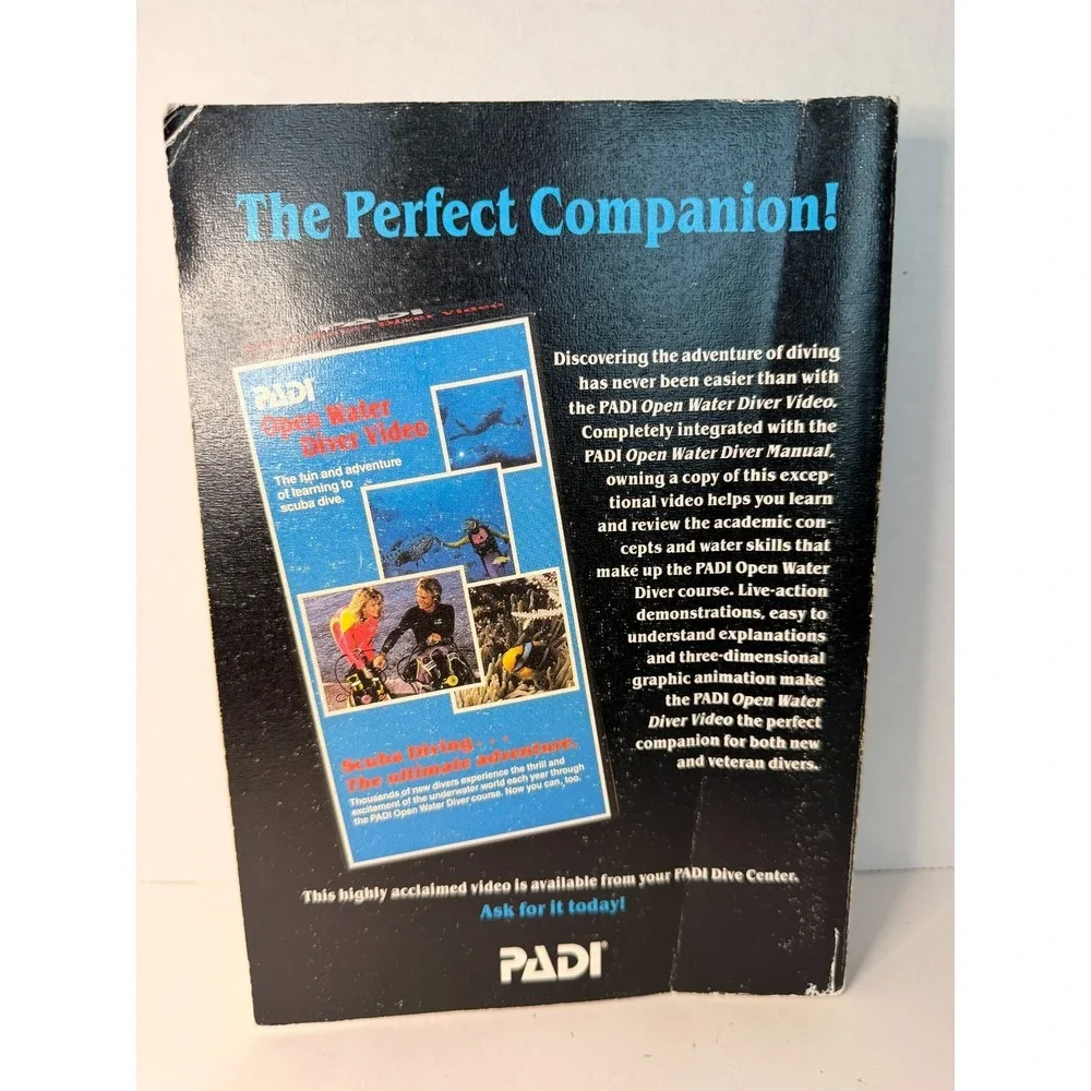 PADI Open Water Diver Manual Scuba Diving Certification Training Guide Book